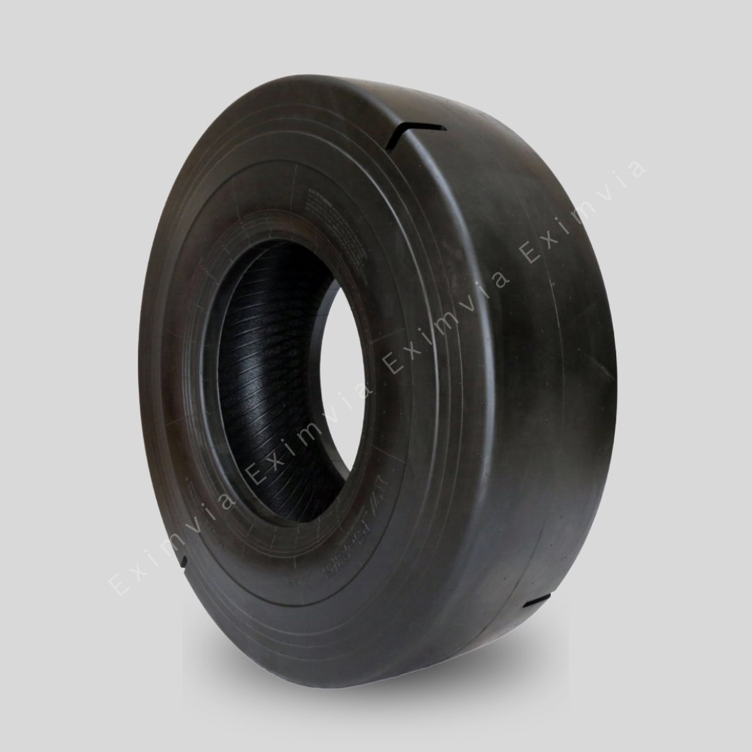 Solid Resilient Tyre — Smooth Pattern